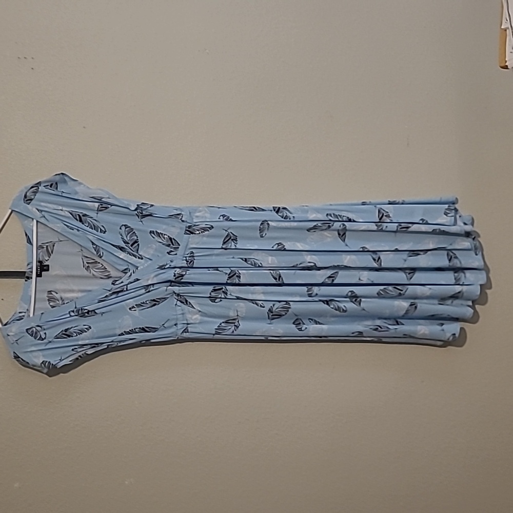 Torrid blue feather dress